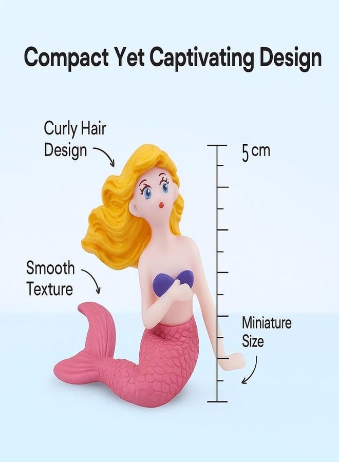 VAYINATO Curly Hair Mermaid Miniature Figurines - 2 Pcs Mermaid Decor for Crafts, Terrarium, Aquarium, Moss Landscape, Cake Decoration, Car Dashboard, Party Supplies & Gift - Image 3